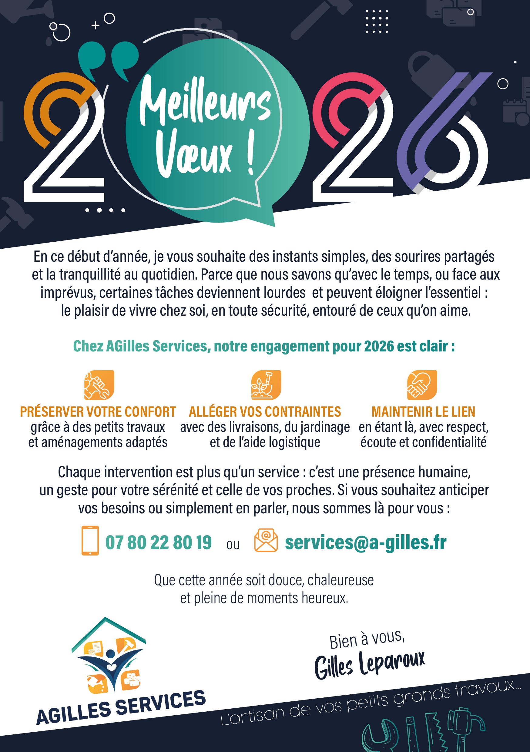 AGilles Services, nos meilleurs voeux pour 2026